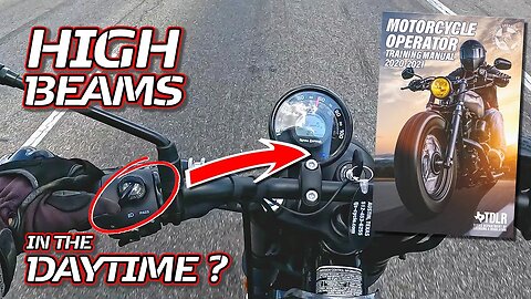 Motorcycle Safety: Riding with high beams during the daytime?