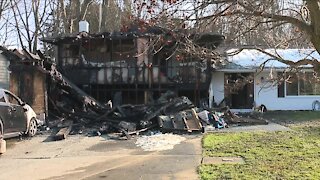 Overnight blaze destroys foster family's North Olmsted home