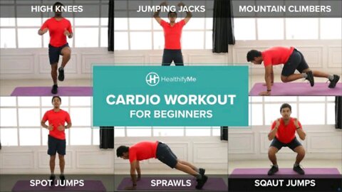 Cardio exercise daily routine of 15 minutes for beginners