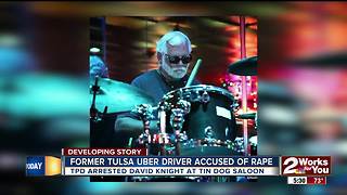 Former Uber driver and drummer arrested for rape in Tulsa