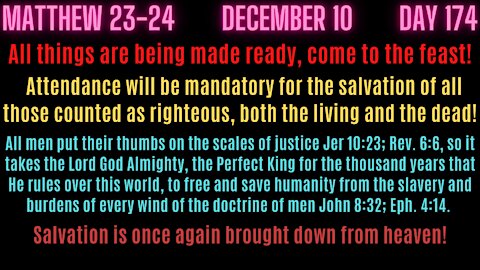 Matt 23-24 The preaching of Christ is as high as the heavens above men's Isaiah 55:8, 9; Eph. 3:20.