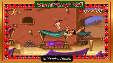 JOGOS ANTIGOS | Disney's Aladdin 1993 | PT-BR | Super Nintendo | Capcom Video Game | 2022
