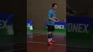 Footwork Drill for Badminton Singles - Kowi Chandra #shorts