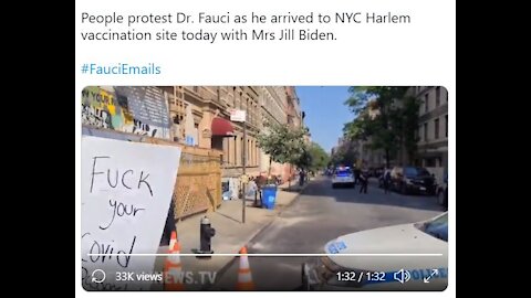 Jill Biden and Fauci Visit Harlem Together, but They're Met by Angry Protesters