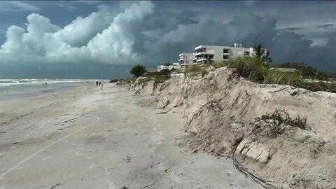 Beach renourishment after Hurricane Idalia