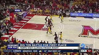 Terps visit Illinois for Big Ten battle for 1st place