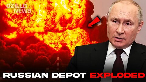 Big Earthquake in Russia! Giant Ammunition Explosion in Tavriia, Ukraine Shakes the World!