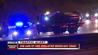 One person killed in wrong-way crash on I-90 Eastbound near W. 44th Street