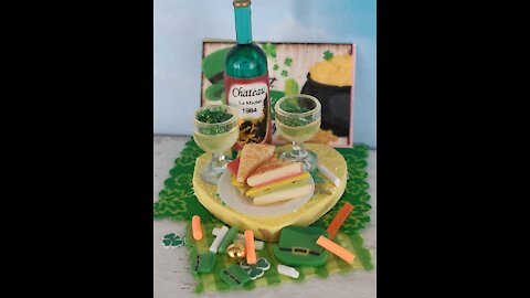Teelie's Fairy Garden | ST. Patrick's Day Wine And Sandwiches For Two | Etsy Products