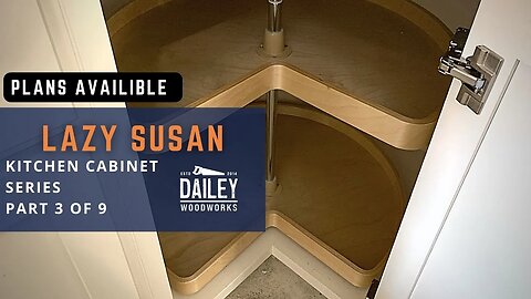 Installing Lazy Susan in a Corner Cabinet - How to Build Kitchen Cabinets Series Part 3 of 9