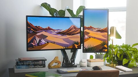 Building the ULTIMATE Desk Setup - Huanuo Dual Monitor Arm