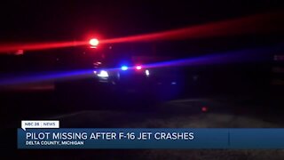 Search underway for pilot after F-16 crashes in Upper Peninsula
