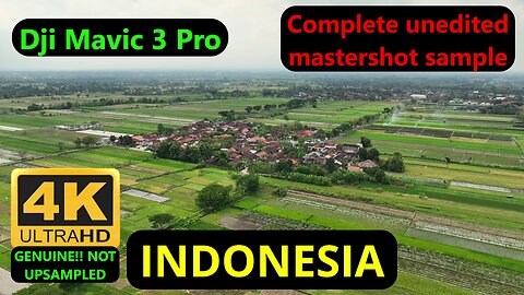 DJI Mavic 3 Pro Real 4k (not upscaled) Mastershot Sample complete Kalitengah, Wedi, Klaten