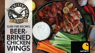 Beer-Brined Chicken Wings with The Outdoors Chef