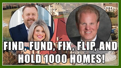 Find, Fund, Fix, Flip, & Hold 1000 Homes | Raising Private Money With Jay Conner