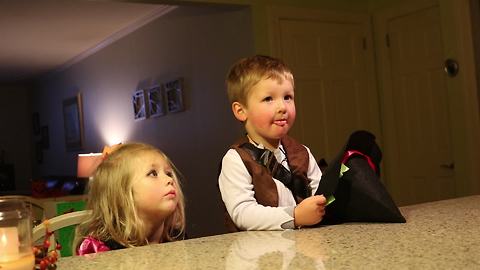Kids pranked into believing uncle ate all their Halloween candy