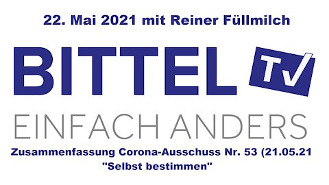 BittelTV - 22.05.21 - Corona-Ausschuss Nr. 53 - Zusammenfassung mit Reiner Fuellmilch