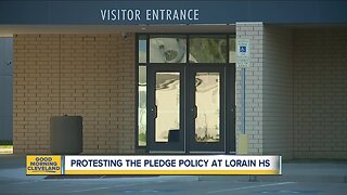Protesting the pledge policy at Lorain HS