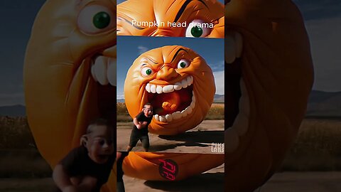 Terrifying Pumpkin-Head Giant Unleashed! #halloween 🌕😱