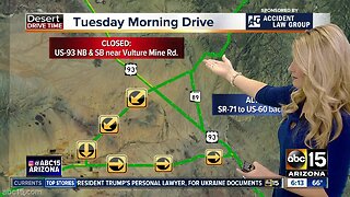 US-93 closed after deadly crash near Wickenburg