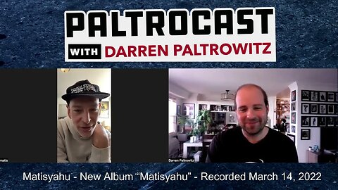 Matisyahu interview #3 with Darren Paltrowitz