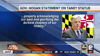 Gov Hogan says Taney statue should be removed