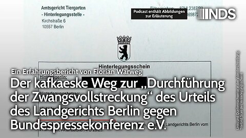 Kafkaesker Weg zur „Durchführung der Zwangsvollstreckung“ des Urteils gegen Bundespressekonferenz eV