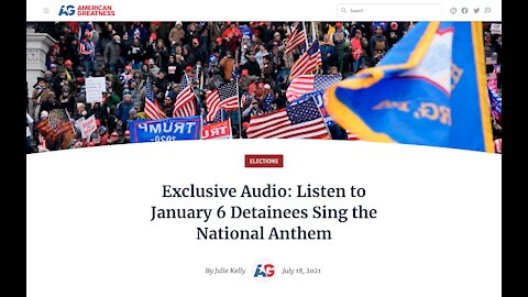 Listen to January 6 Detainees Sing the National Anthem