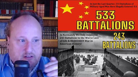 🚨 533 BATTALIONS Of CHINESE Military-Aged Men Entered US vs NORMANDY'S BLOODIEST WAR With 243 Battalions [Jovan's Full Program Link in Details - MUST SEE!]