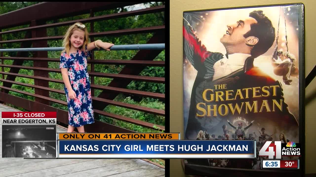 5-year-old girl steals the show at Hugh Jackman concert in KC