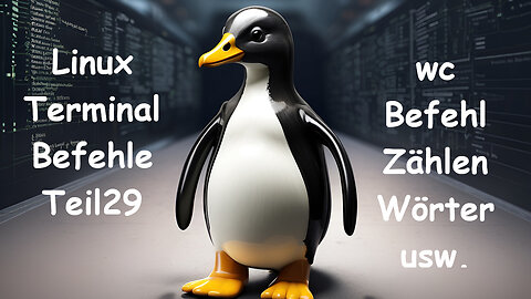 Linux Terminal Kurs Teil 29 - wc Zählen, Wörter, Zeichen usw