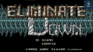 Shooter Game - Eleminate Down - Sega Genesis - Shortplay