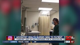 Adventist nurses sing to patient