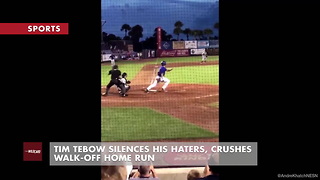 Tim Tebow Silences His Haters, Crushes Walk-Off Home Run