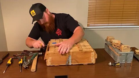 Opening a 30 year old ammo crate of 7.62x39 Chinese Norinco Ammo