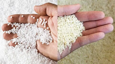 Fake rice made from plastic / "Riža" napravljena od plastike