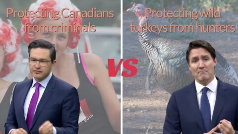 Poilievre, Protecting Canadians From Criminals v. Trudeau, Protecting Wild Turkeys From Hunters