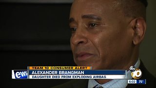San Diego father shares frustration with airbag recall