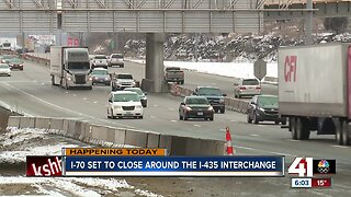 I-70 set to close around the I-435 interchange