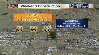 Weekend traffic restrictions around the Valley