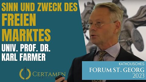 Die freie Marktwirtschaft –Univ. Prof. Dr. Karl Farmer – 2/3