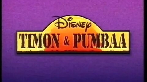 Trailer - Timon & Pumbaa - May 1996 Australia