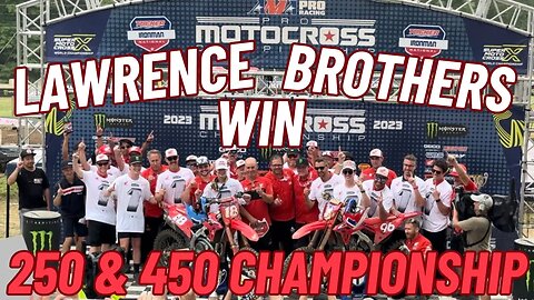 WITNESSED Lawrence Brothers sweep Ironman 2023 & take the 250 and 450 CHAMPIONSHIP ! ! !