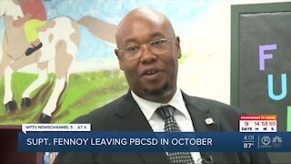 Palm Beach County Superintendent Dr. Donald Fennoy says he's resigning