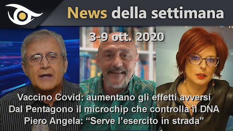 NEWS DELLA SETTIMANA (3-9 ott. 2020)