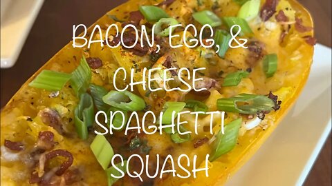 BACON, EGG, & CHEESE SPAGHETTI SQUASH | ALL AMERICAN COOKING