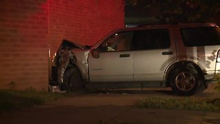 Woman taken to hospital after car crashes into Cleveland church