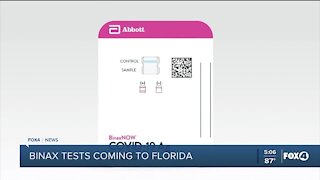 Binax tests coming to Florida