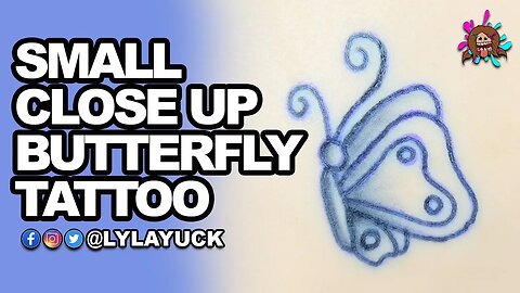 Small Butterly Close Up Tattoo Lyla Yuck