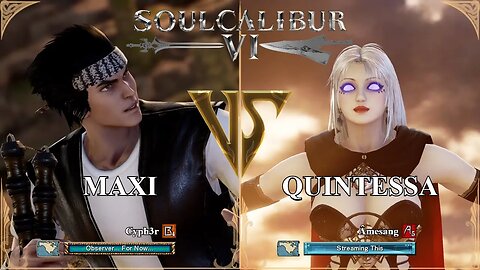 SoulCalibur VI — Cyph3r6551 (Maxi) VS Amesang (Quintessa) | Xbox Series X Ranked